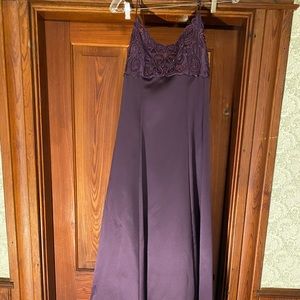 ** Purple ball down with Spaghetti Straps